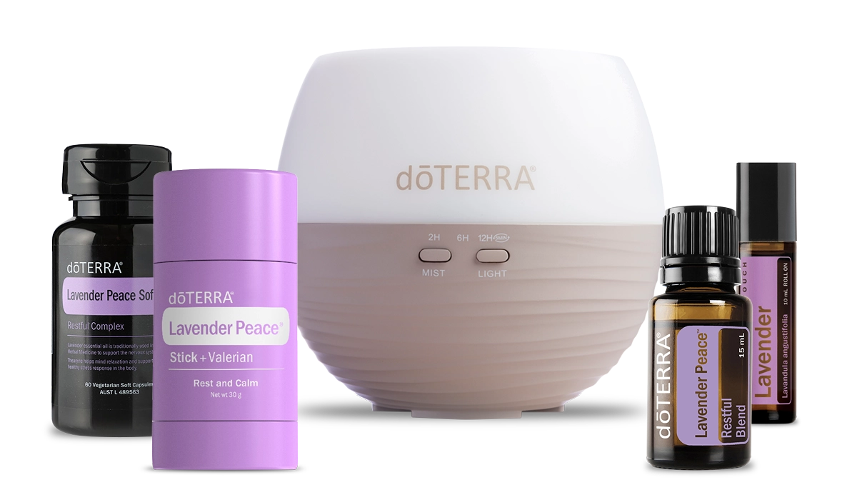 The dōTERRA Sleep Well Pack — five products