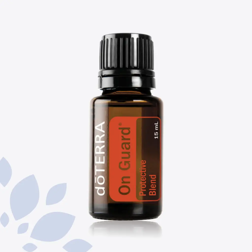 dōTERRA On Guard Protective Blend – a 15mL essential oil bottle with a bold red label, designed to support immune protection and overall wellness.
