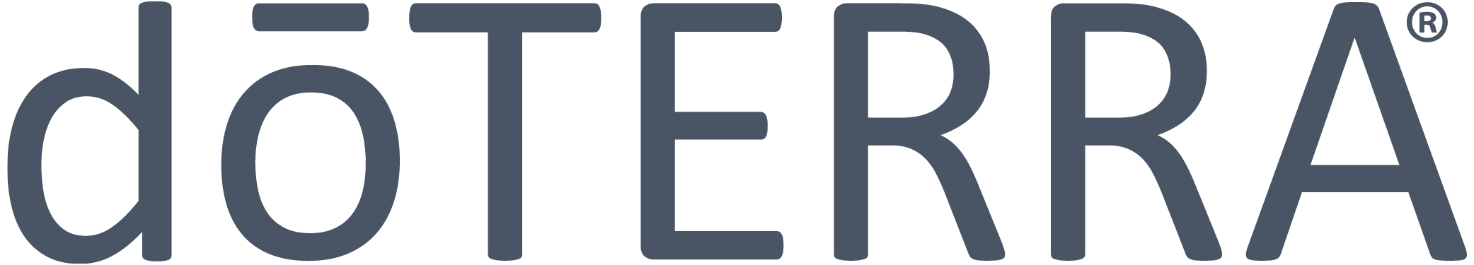dōTERRA oils logo in dark grey, representing high-quality essential oils and natural wellness solutions.